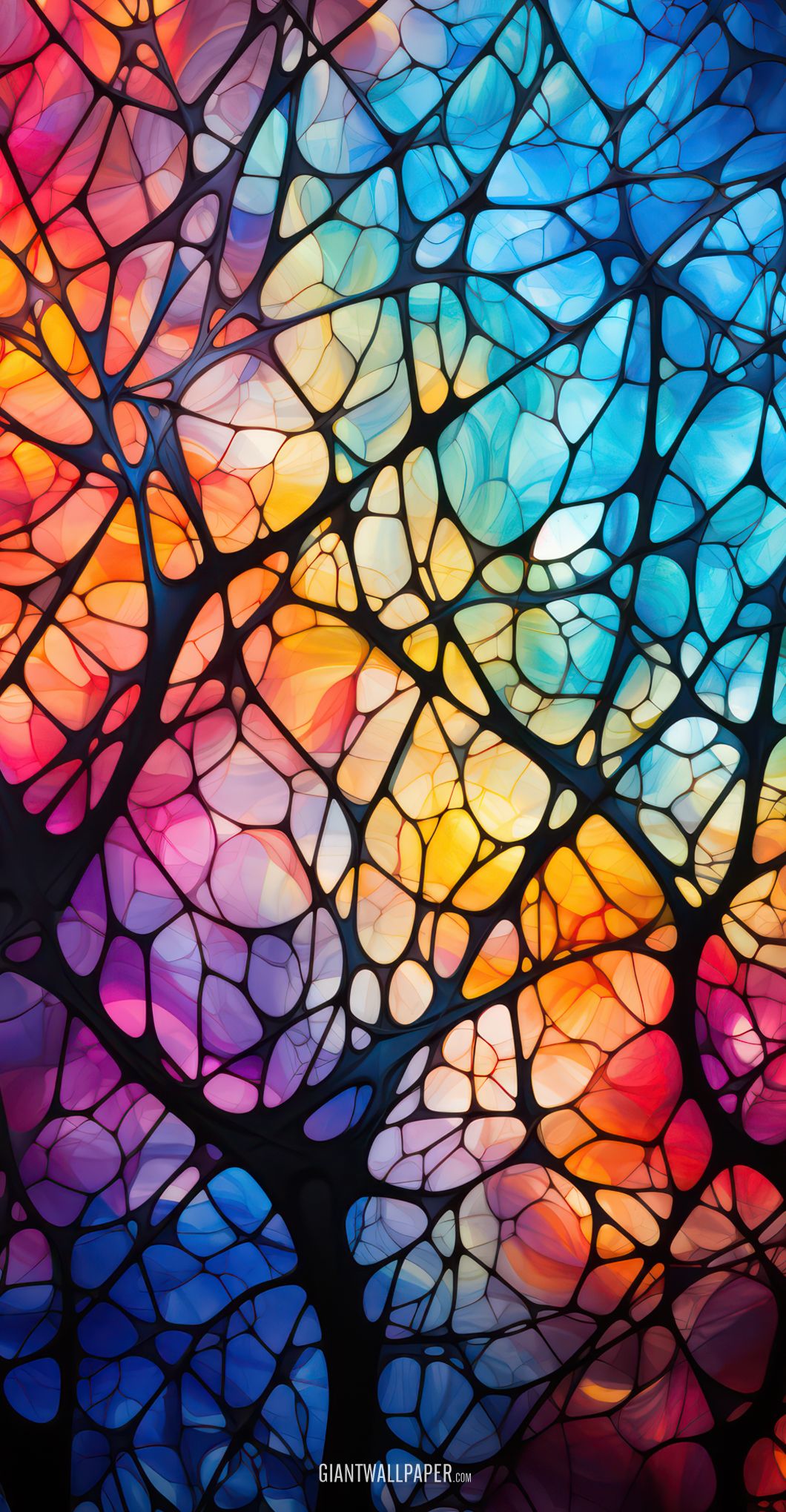 Colorful Abstract Stained Glass