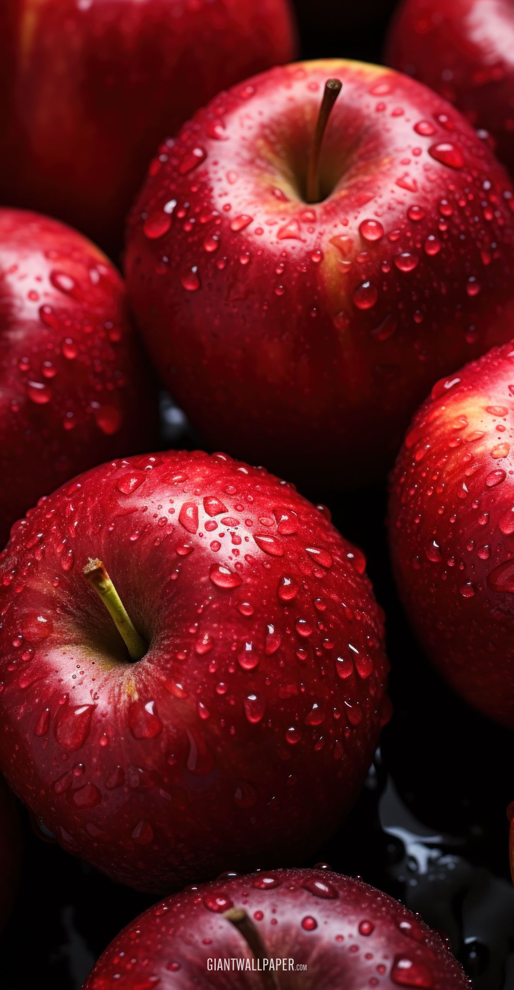 Red Fresh Apples Packed with Flavor