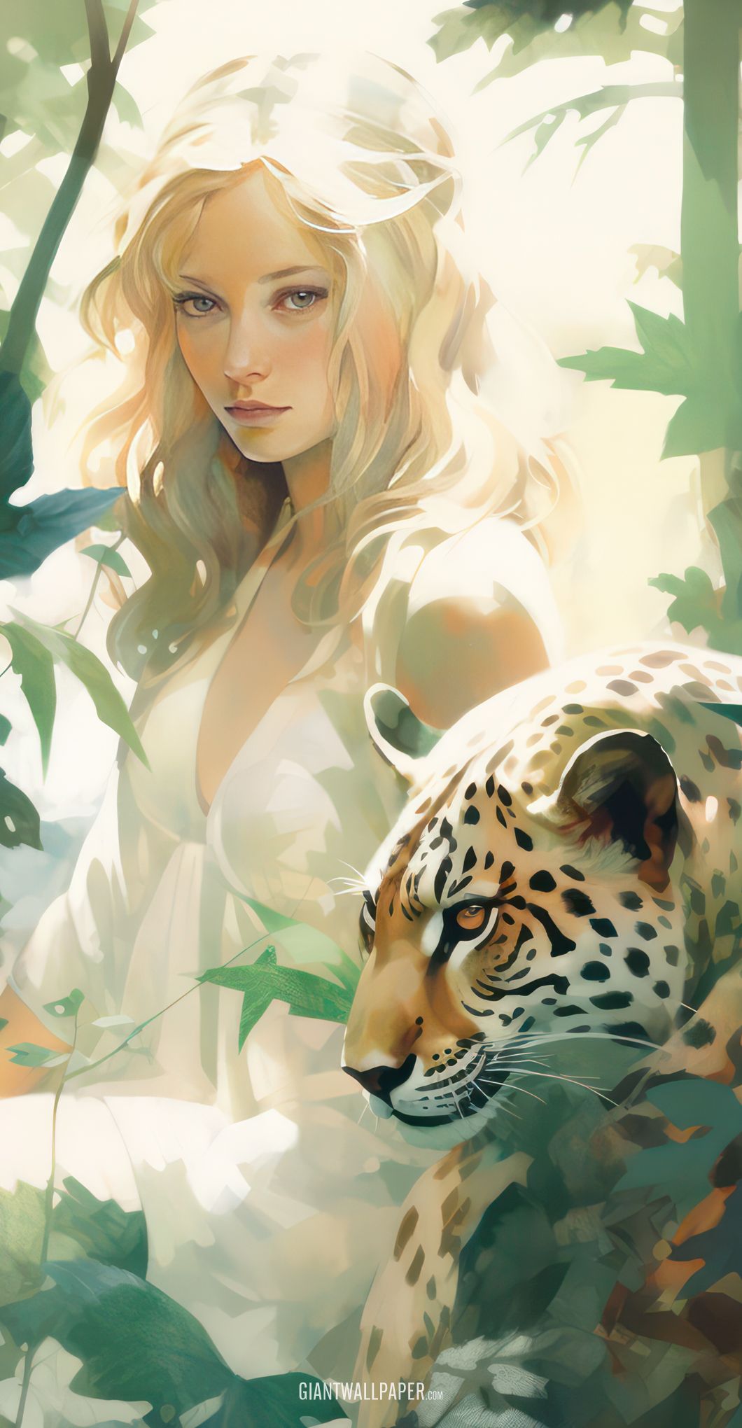 Woman with Her Leopard