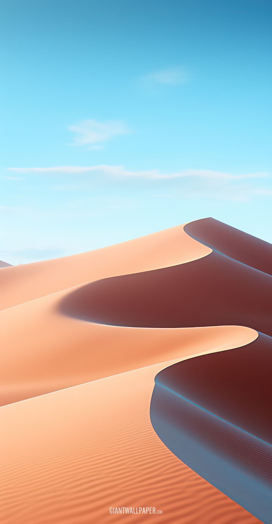 Desert under Blue Sky