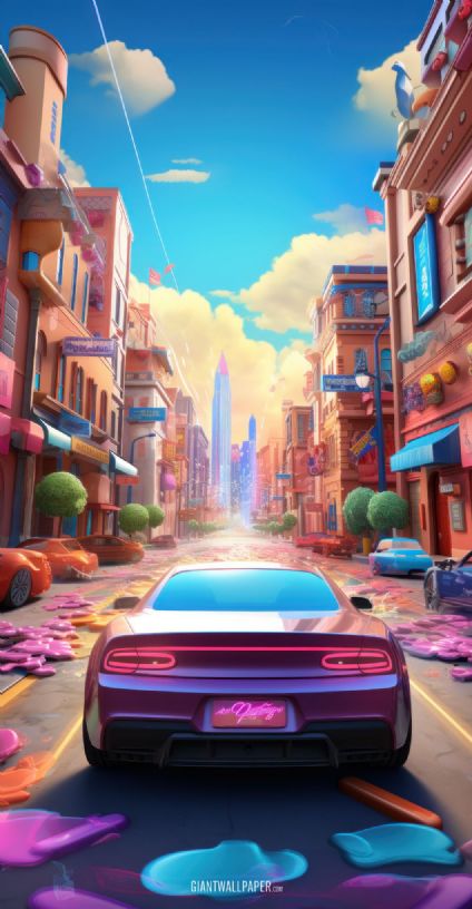 Car racing like a pro in a dynamic and fast-paced racing game scene.