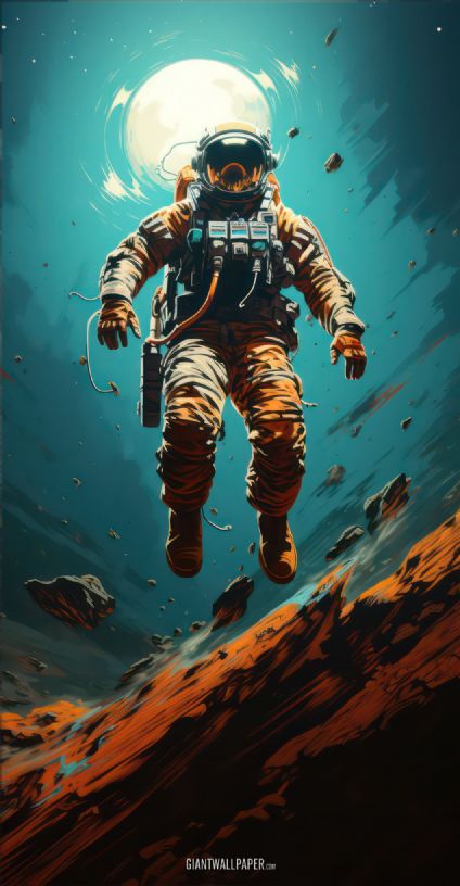 Astronaut floating in the sky - an awe-inspiring space adventure