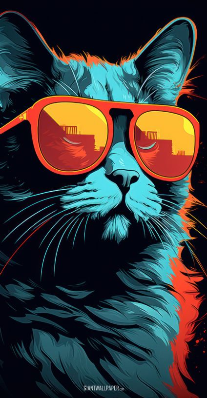 Meet the purrfectly intellectual feline, a cat wearing glasses with a style all its own. This smart and witty kitty dons adorable eyewear, making it an intelligent and stylish companion.