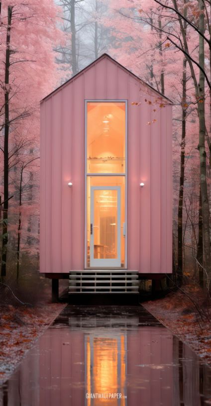 Pink House in the Forest, Pink house, Pink Forest