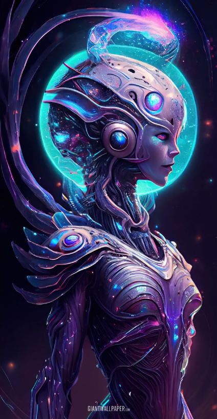 Alien girl - a captivating and extraterrestrial beauty