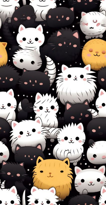 Cute kittens Icons - a delightful and charming design