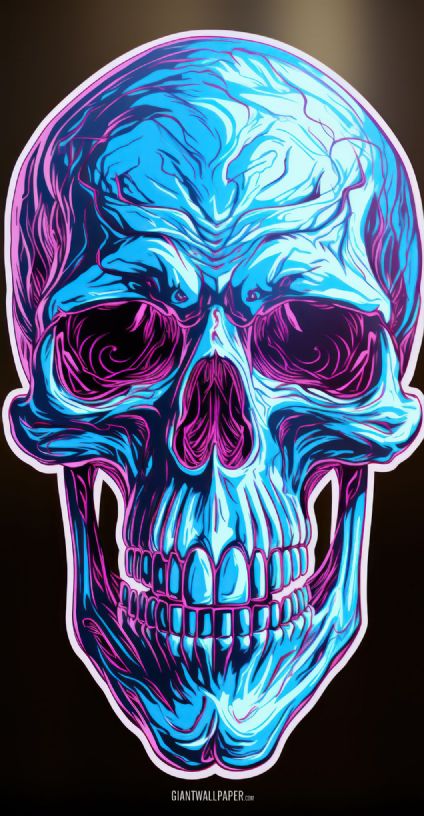 Neon Skull