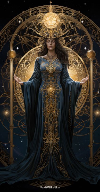 High Priestess of Tarot - a mystical and wise tarot card representation