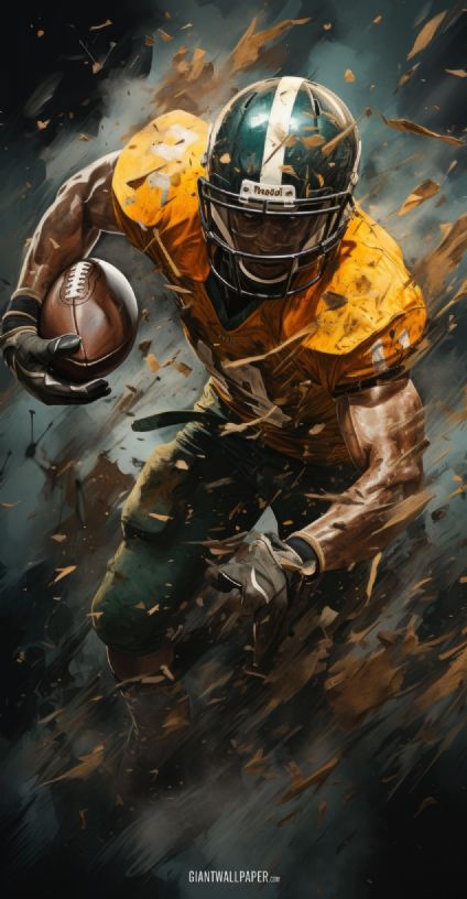 American football player - a skilled and determined athlete on the field