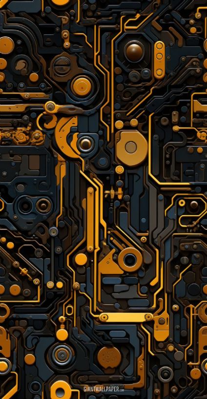 An intricate circuit board featuring brilliant gold lines, representing cutting-edge technology and innovation in the world of electronics