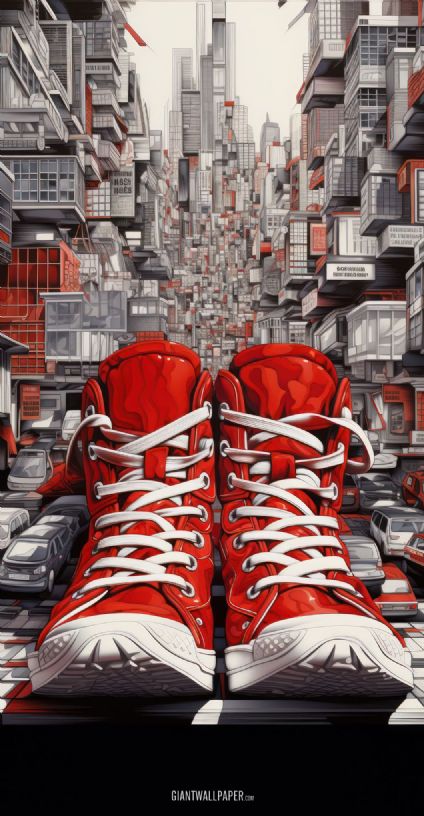 Giant Red Shoes