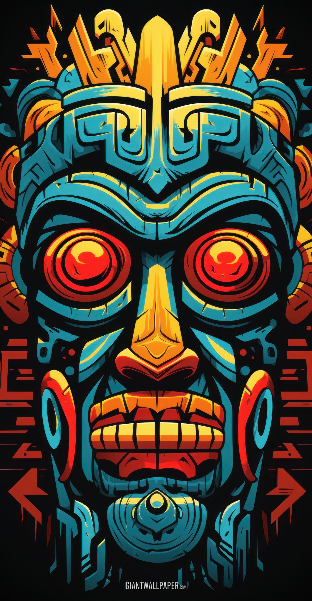 Tiki God Mask