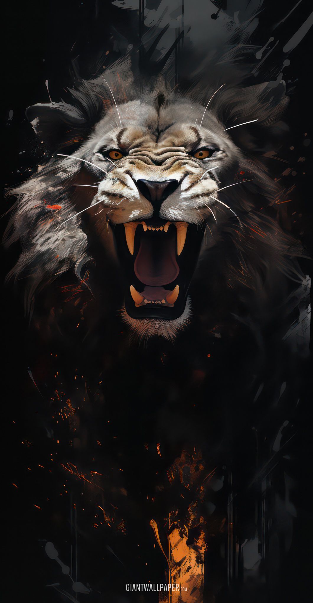 Lion Roaring